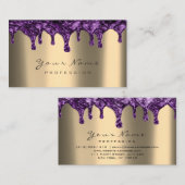 Carte De Visite Épilation de cire clous Dépilation Violet Violet S (Devant / Derrière)