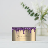 Carte De Visite Épilation de cire clous Dépilation Violet Violet S (Debout devant)