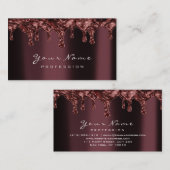 Carte De Visite Épilation de cire de clous Studio Bronze Chocolat  (Devant / Derrière)