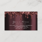 Carte De Visite Épilation de cire de clous Studio Bronze Chocolat  (Dos)