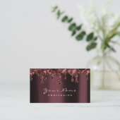 Carte De Visite Épilation de cire de clous Studio Bronze Chocolat  (Debout devant)