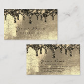 Carte De Visite Épilation de cire Dépilation Brown Sepia Gold Spar (Devant / Derrière)