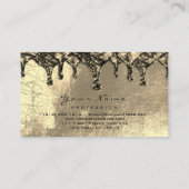 Carte De Visite Épilation de cire Dépilation Brown Sepia Gold Spar (Dos)