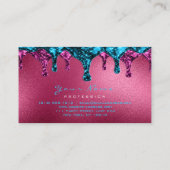 Carte De Visite Épilation de cire Dépilation rose Bleu Bourgogne (Dos)