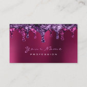 Carte De Visite Épilation de cire Dépilation rose Violet rose Bord (Devant)