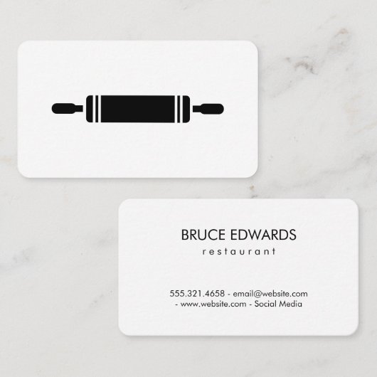 Carte De Visite Épingle (Devant / Derrière)