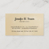 Carte De Visite Épingle à rouleaux avec goudron (Dos)