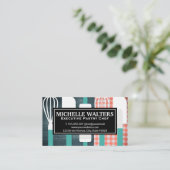 Carte De Visite Épingle à rouleaux de spatule de Whisk | Table de  (Debout devant)