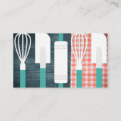 Carte De Visite Épingle à rouleaux de spatule de Whisk | Table de  (Dos)