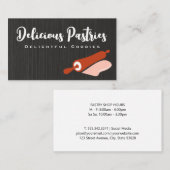 Carte De Visite Épingle à rouleaux et goudron | Culinaire (Devant / Derrière)