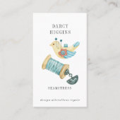 Carte De Visite Épingle De Cuissure De Seamstress Tailor Pin Spool (Devant)