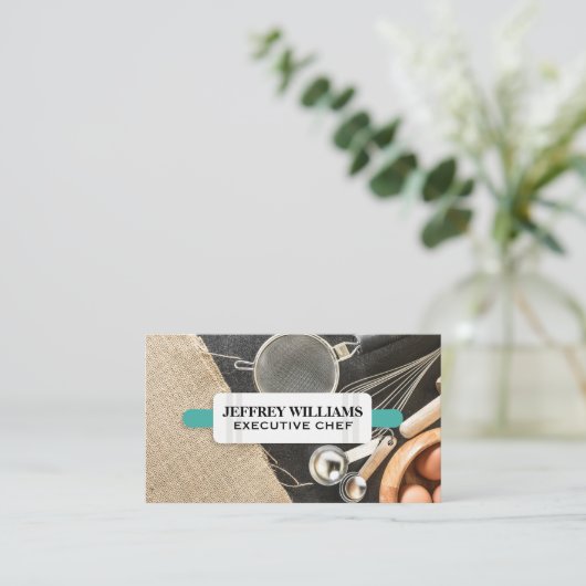 Carte De Visite Épingle | Ingrédients de cuisson (Debout devant)