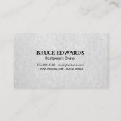 Carte De Visite Épingle | Pizza Slices (Dos)