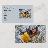 Carte De Visite Éplucheur de pomme vintage (Devant / Derrière)