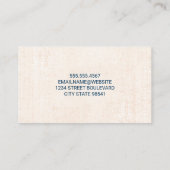 Carte De Visite Épouser | Chimie | Bio Tech (Dos)