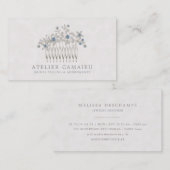 Carte De Visite Épouser les bijoux nuptiales d'accessoires de (Devant / Derrière)