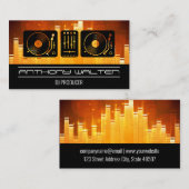 Carte De Visite Equalisateur de barre son | Platine (Devant / Derrière)