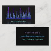 Carte De Visite Equalisateur DJ (Devant / Derrière)