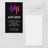 Carte De Visite Equaliseur audio | Producteur (Devant / Derrière)