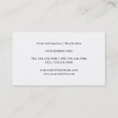 Carte De Visite Equaliseur bleu (Dos)