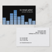 Carte De Visite Equaliseur bleu (Devant / Derrière)