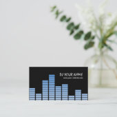 Carte De Visite Equaliseur bleu (Debout devant)