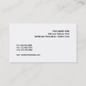 Carte De Visite Equaliseur bleu (Dos)