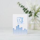 Carte De Visite Equaliseur bleu (Debout devant)