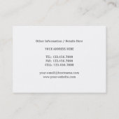 Carte De Visite Equaliseur bleu (Dos)