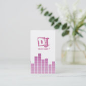 Carte De Visite Equaliseur rose (Debout devant)