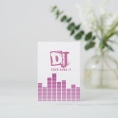 Carte De Visite Equaliseur rose (Debout devant)