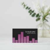 Carte De Visite Equaliseur rose (Debout devant)