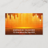 Carte De Visite Equalizer Light Background | Mixer | Sound (Dos)
