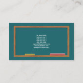 Carte De Visite Equations & Compas Enseignant Math (Dos)
