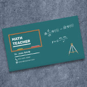Carte De Visite Equations & Compas Enseignant Math