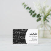 Carte De Visite Équations mathématiques Math Tutor (Debout devant)