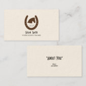 Carte de visite équestre (Devant / Derrière)