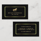 Carte de visite équestre à cheval (Devant / Derrière)