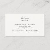 Carte de visite équestre Brown (Dos)