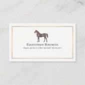 Carte de visite équestre Brown (Devant)