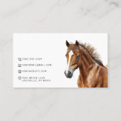 Carte de visite équestre Brown (Dos)