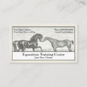 Carte de visite équestre Cheval Stables (Devant)