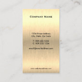 Carte de visite équestre d'or (Dos)