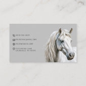 Carte de visite équestre du Cheval Blanc (Dos)