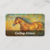 Carte de visite équestre / équin / cheval (Devant)