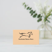 Carte De Visite Equestrian Theme Horse Business or Services (Debout devant)