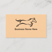 Carte De Visite Equestrian Theme Horse Business or Services (Devant)