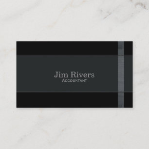 Carte De Visite Équilibre en bois sur le noir