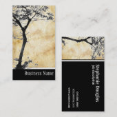 Carte De Visite Équilibre l photographie d'arbre de zen de nature (Devant / Derrière)