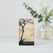 Carte De Visite Équilibre l photographie d'arbre de zen de nature (Debout devant)